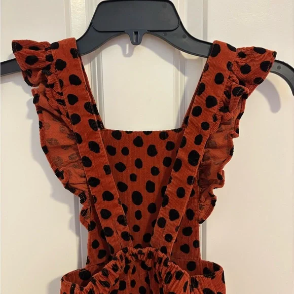 Hanna Andersson Black and Brown Playful Ruffled Jumpsuit - Picture 8 of 12